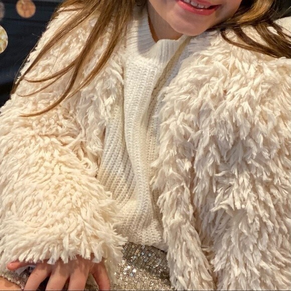art class Other - Art & Class Girl's Shaggy Jacket, Size M, Cream**
